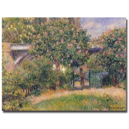 Trademark Fine Art Pierre Renoir 'Railway Bridge at Chatou, 1881' Canvas Art, 18x24 BL0310-C1824GG